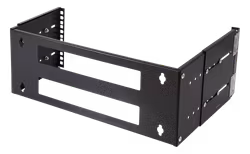 Deltaco 19" rack, 4U, veggmontering, svart