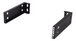 Deltaco 19" rack, 2U, veggmontering, valgfri bredde, svart