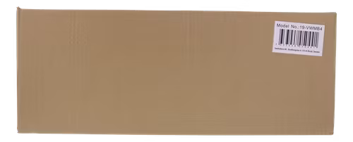 Deltaco 19" rack, 4U, vertikal brakett, stålkonstruksjon, svart