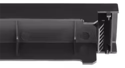 Deltaco 19" Dekkpanel i plast, 1U, kurvmutter-fri installasjon, svart