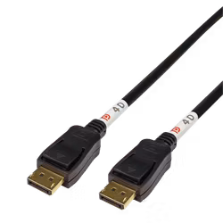 Deltaco DisplayPort cable, DP 2.1, DP40, 2m