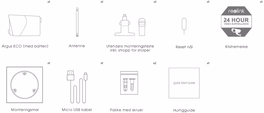 Reolink Argus Eco (hvit)