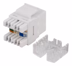 Deltaco UTP CAT6 Keystone connector, 180 degree, "Tool-free"