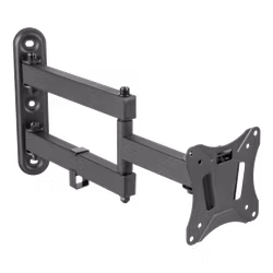 Deltaco Fullt bevegelig veggfeste med arm, 13"-27", 25 kg, svart