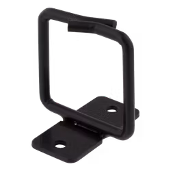 Deltaco Kabelkrok for vertikale kabler i 19"-rack, 43x43mm, metall, svart