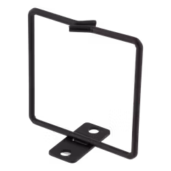 Deltaco Kabelkrok for vertikale kabler i 19"-rack, 80x80mm, metall, svart