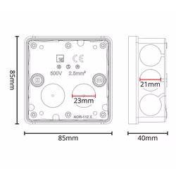SG IP65 Koblingsboks 85x85 (svart)