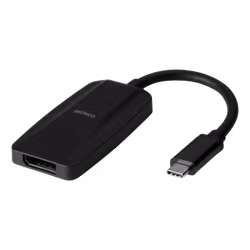 Deltaco USB-C til DisplayPort adapter, 8K 7680 x 4320 i 30Hz, svart