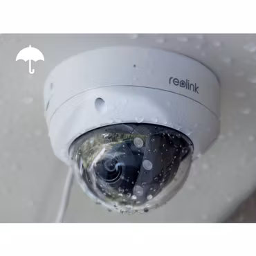 Reolink P437 RLC-843A 4K PoE dome-kamera, 5X optisk zoom, Spotlys, Vandalsikkert