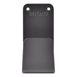 Deltaco e-Charge Kabelkrok, Rustfritt stål SS304, svart