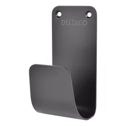 Deltaco e-Charge Kabelkrok, Rustfritt stål SS304, svart
