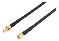 Deltaco Antennekabel, RP-SMA han - RP-SMA hun, 2m