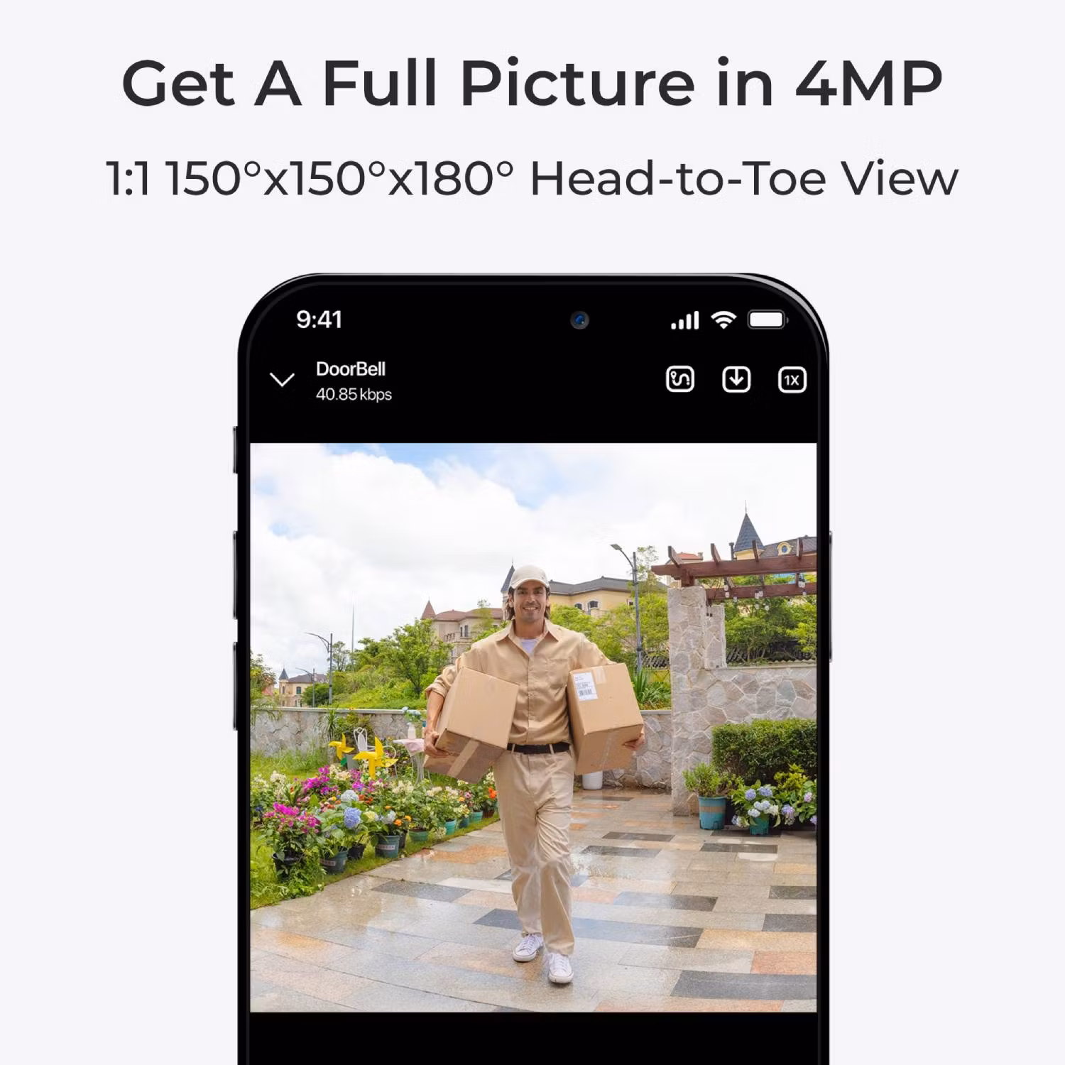 Reolink Smart Kamera Ringeklokke WiFi (Batteri) Svart