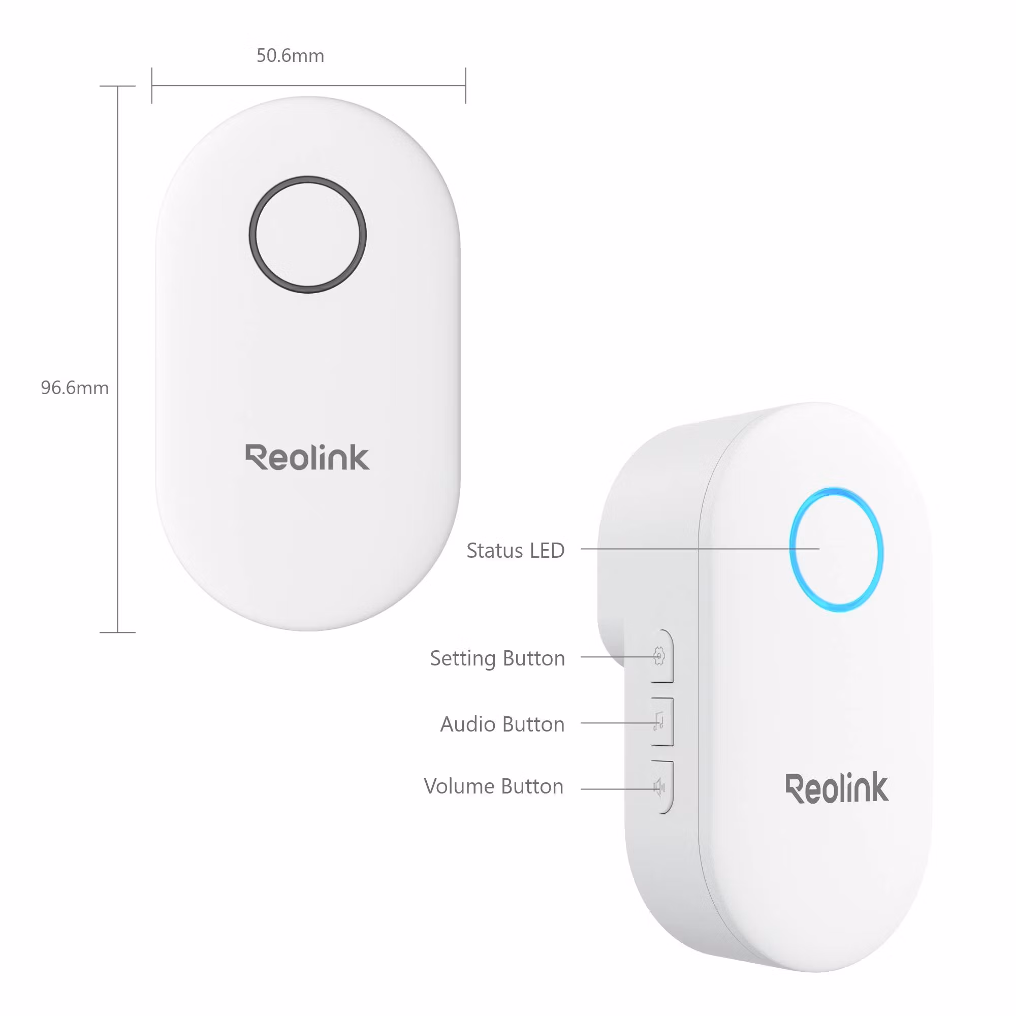 Reolink Chime Trådløs Mottaker for Ringeklokke