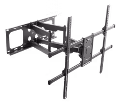 Deltaco Office Kraftig fullt bevegelig veggfeste med arm, 65"-100", 85 kg, svart