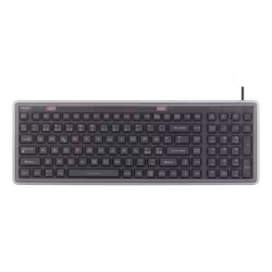 Deltaco Tastatur i silikon, IP68, blå LED, grå/svart