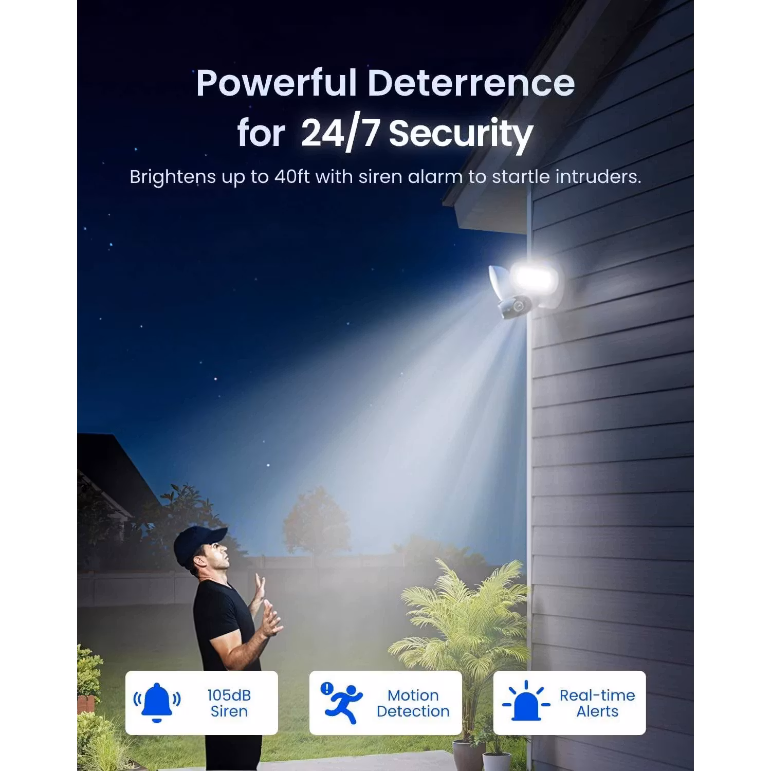 Reolink Elite Floodlight WiFi 4K 180° overvåkingskamera med lyskaster