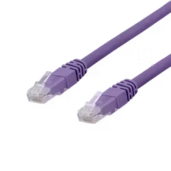 Deltaco U/UTP Cat6a patchkabel, 3m, 500MHz, LSZH, lilla