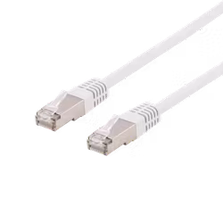 Deltaco U/FTP Cat6a patchkabel, 25m, 500MHz, LSZH, hvit