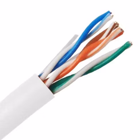 MicroConnect Cat6 UTP Solid, 23AWG, PVC, hvit