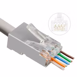 Easy-Connect RJ45 plugger, skjermet, 20 stk.