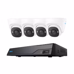 Reolink Kamerapakke, 4 stk. dome kameraer og opptaker med 2TB disk
