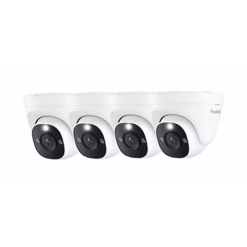 Reolink Kamerapakke, 4 stk. 4K dome kameraer og opptaker med 2TB disk