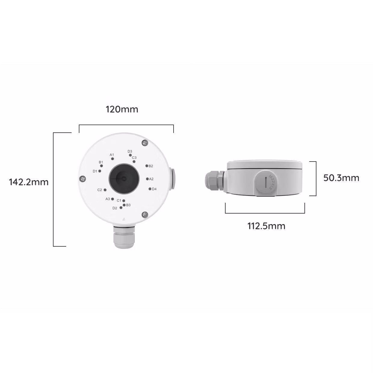 Reolink B10 Koblingsboks for bullet kamera (hvit)