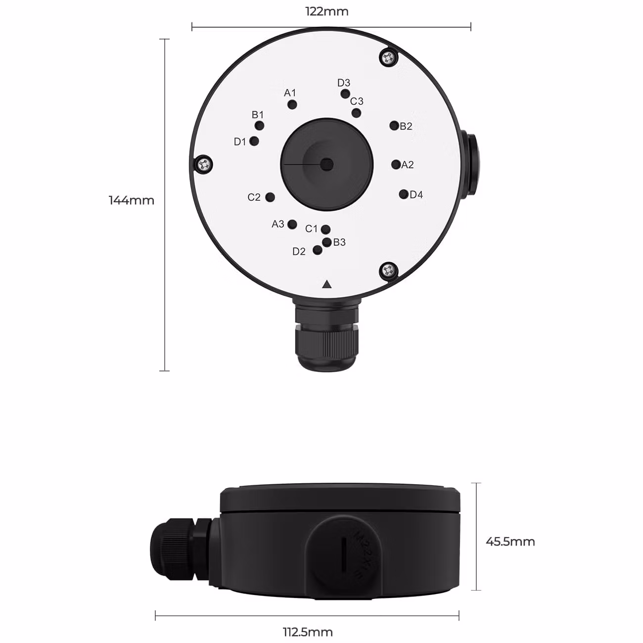 Reolink B10 Koblingsboks for bullet kamera (svart)