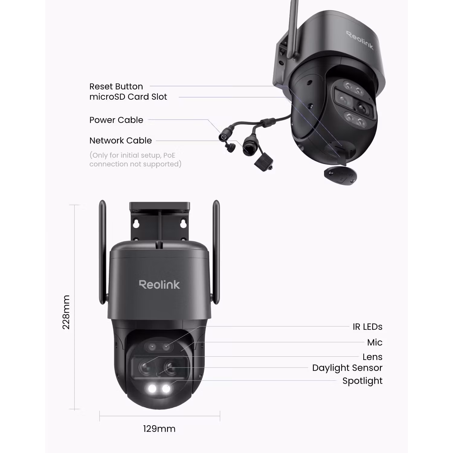 Reolink W760 TrackMix WiFi (grå)