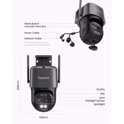 Reolink W760 TrackMix WiFi (grå)