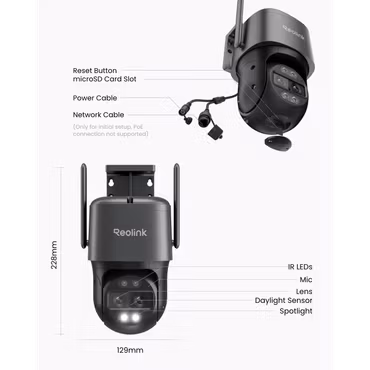 Reolink W760 TrackMix WiFi (grå)