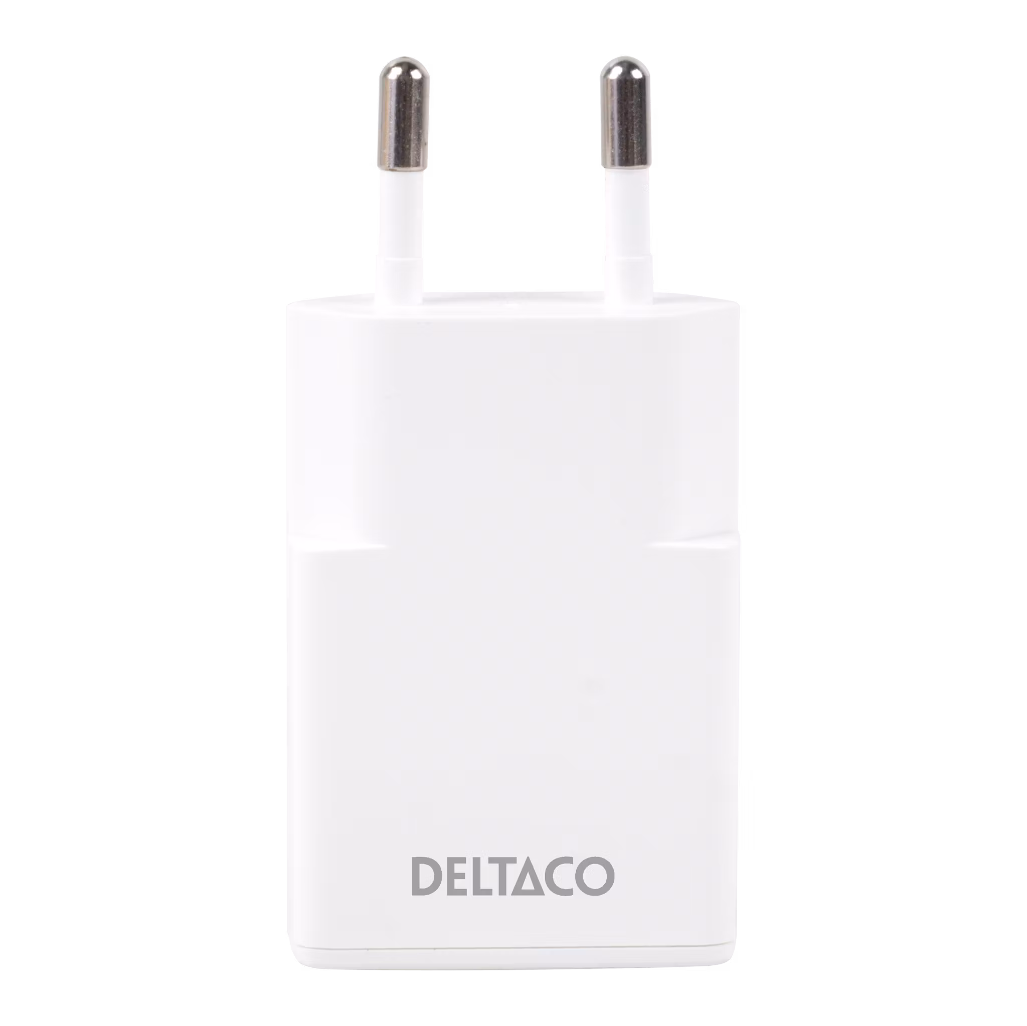 Deltaco USB-C vegglader, 1x USB-C PD 30 W, slank størrelse, støtter PPS