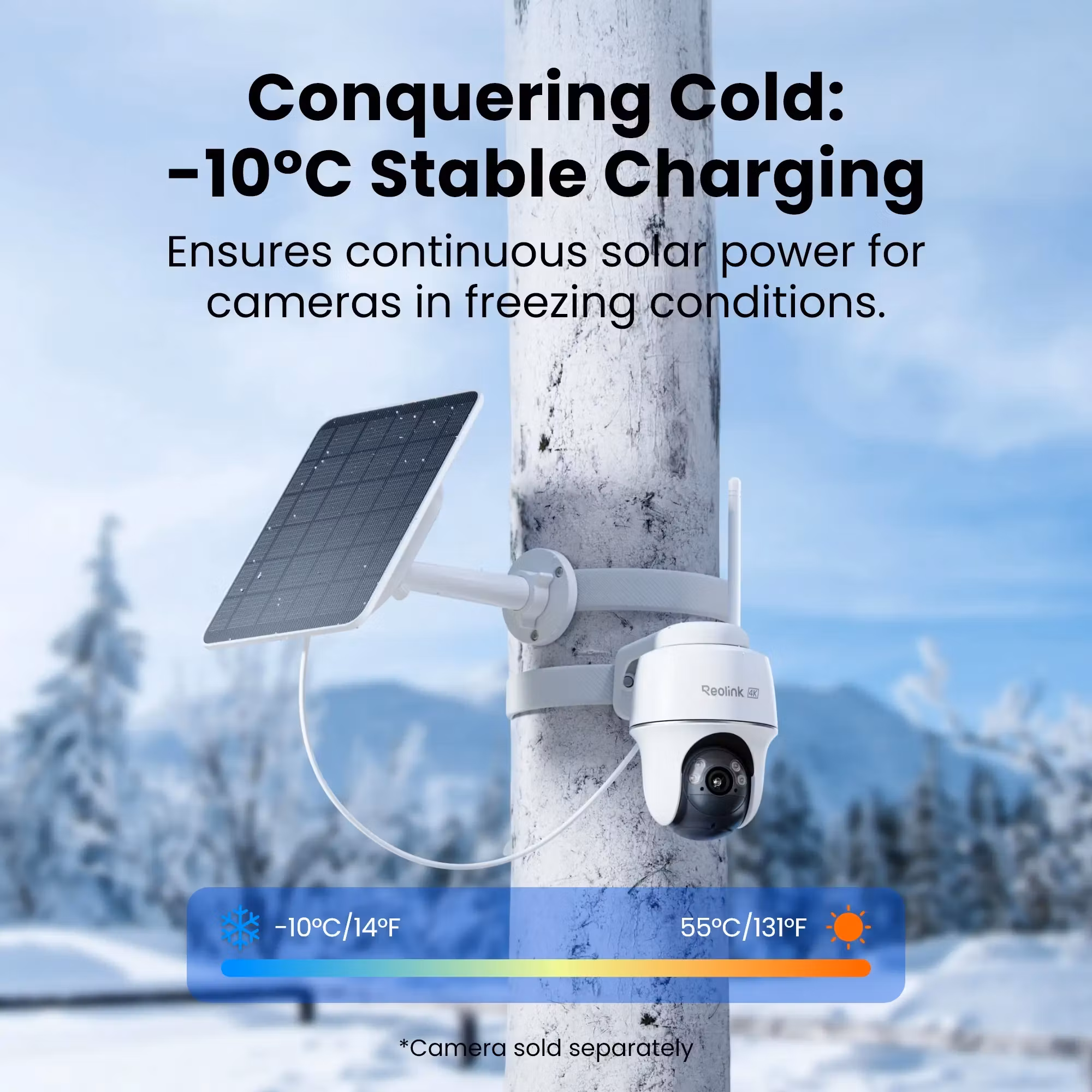 Reolink Solcellepanel 2S, 6W (hvit)