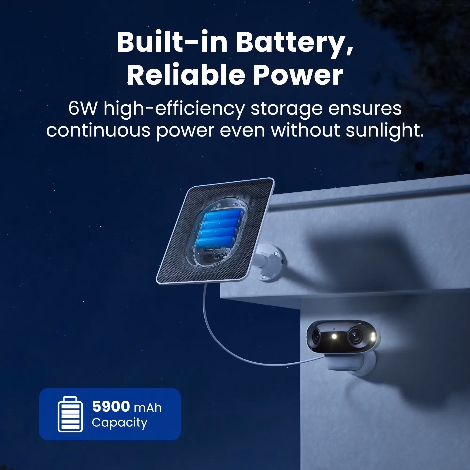 Reolink Solcellepanel 2S, 6W (hvit)