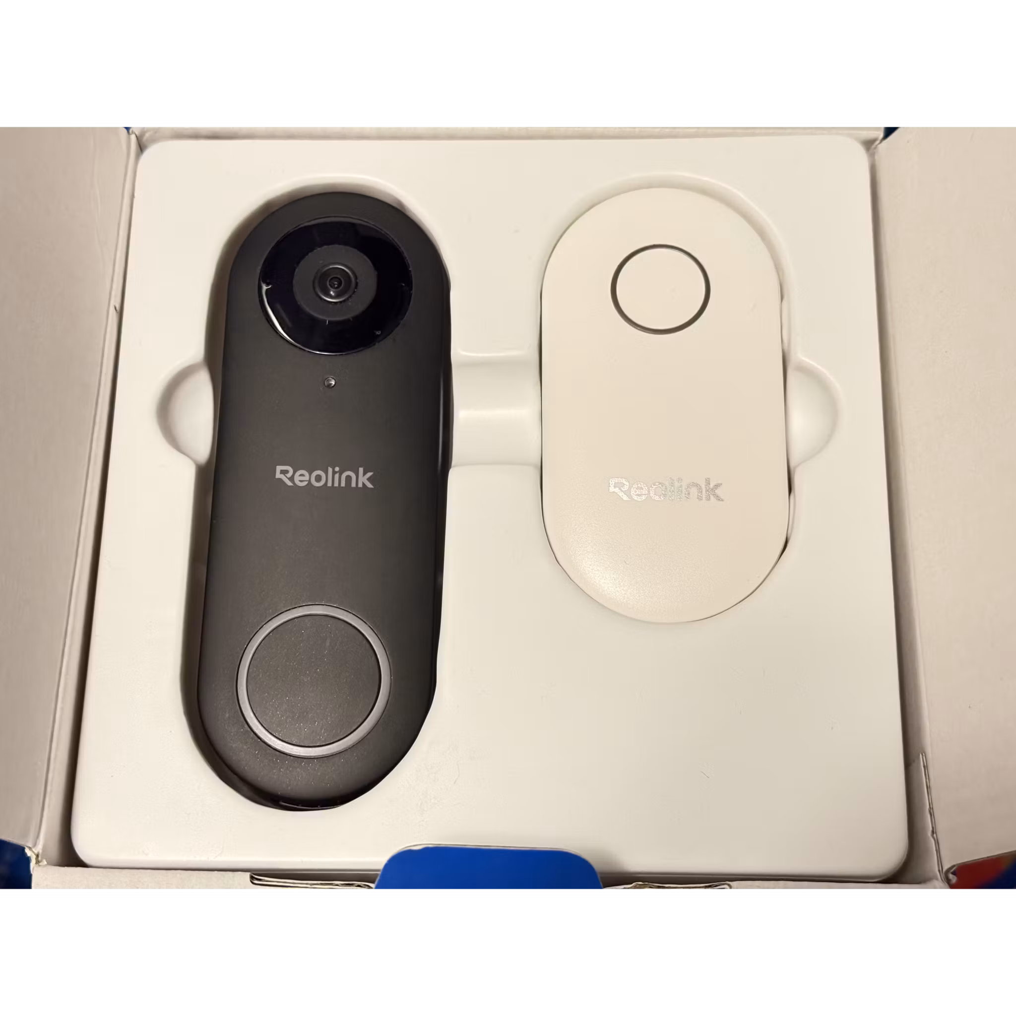 BRUKT - Reolink D340W Smart kamera ringeklokke med mottaker WiFi (svart)