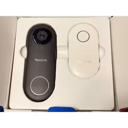 BRUKT - Reolink D340W Smart kamera ringeklokke med mottaker WiFi (svart)