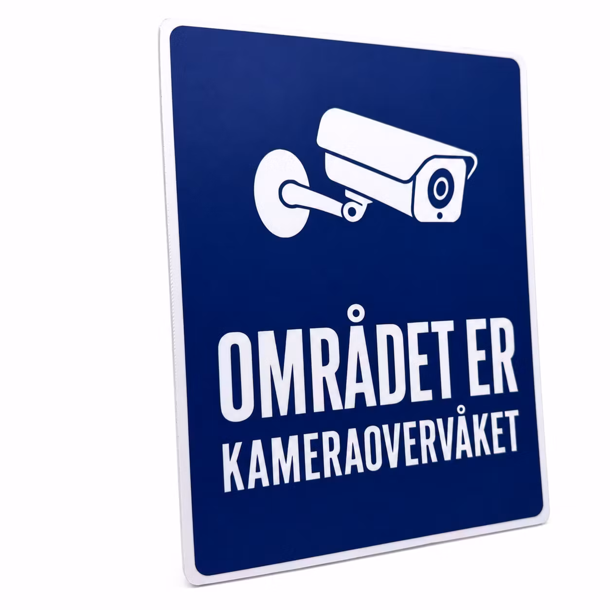 Kameraovervåking-skilt – Plast, selvklebende