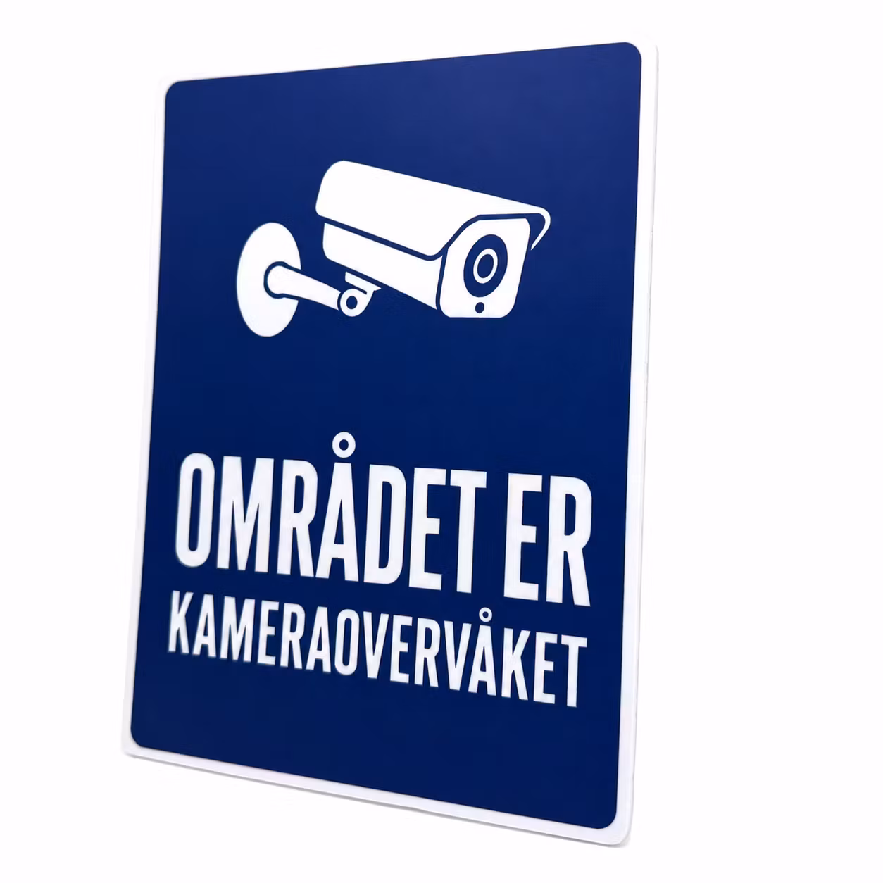 Kameraovervåking-skilt – Plast, selvklebende