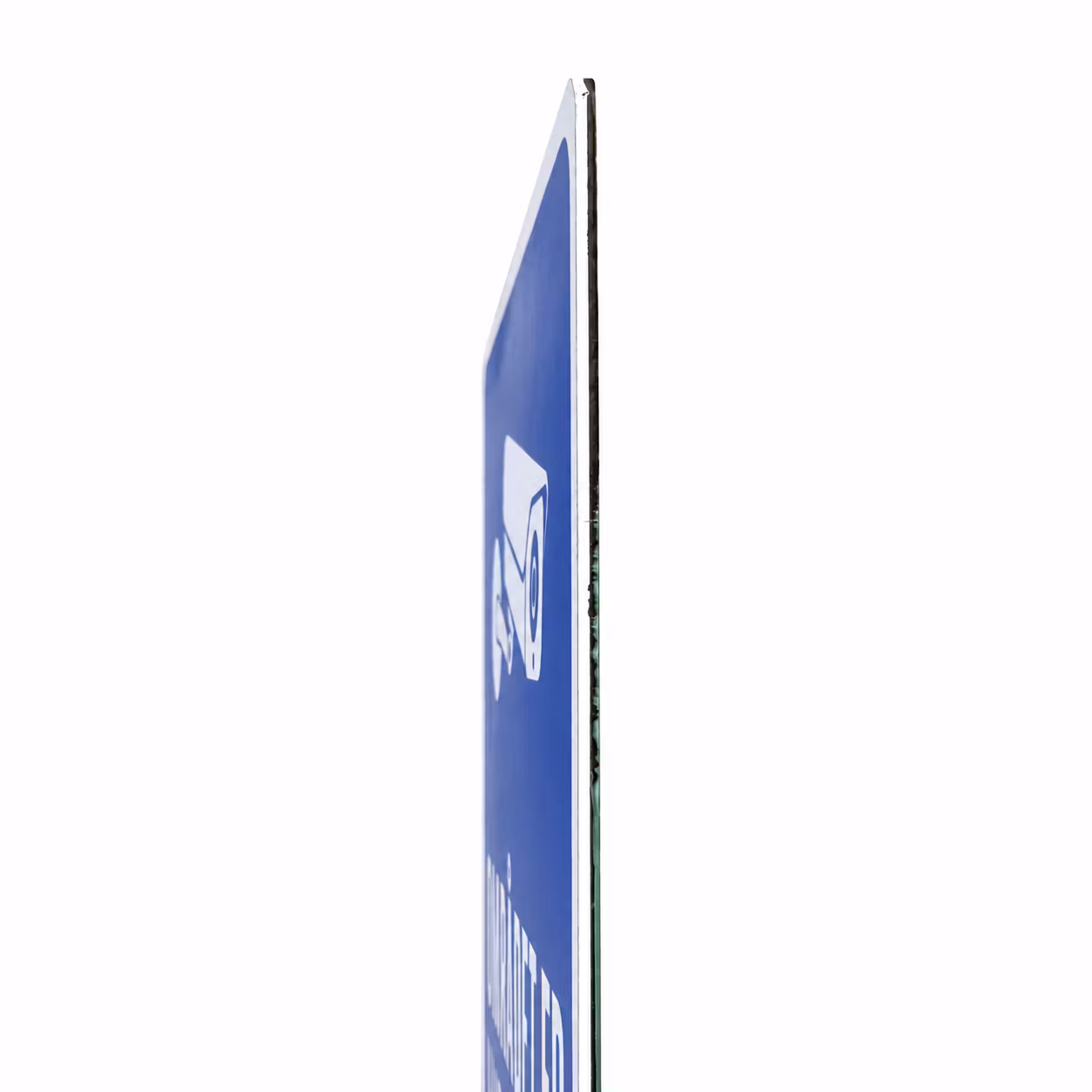 Kameraovervåking-skilt – 15 × 20 cm, reflekterende plast, selvklebende