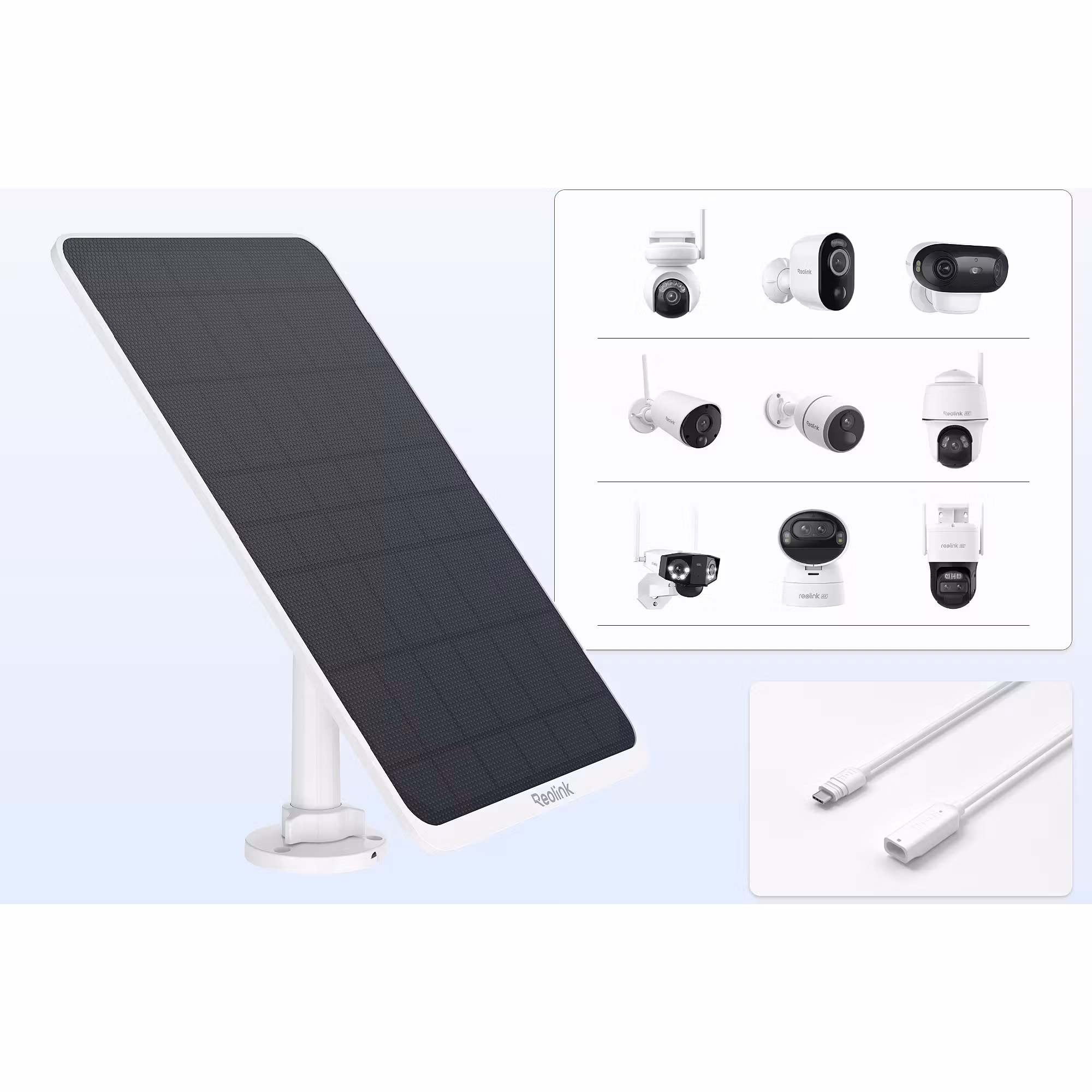 Reolink Solcellepanel 3, 12W (camo)