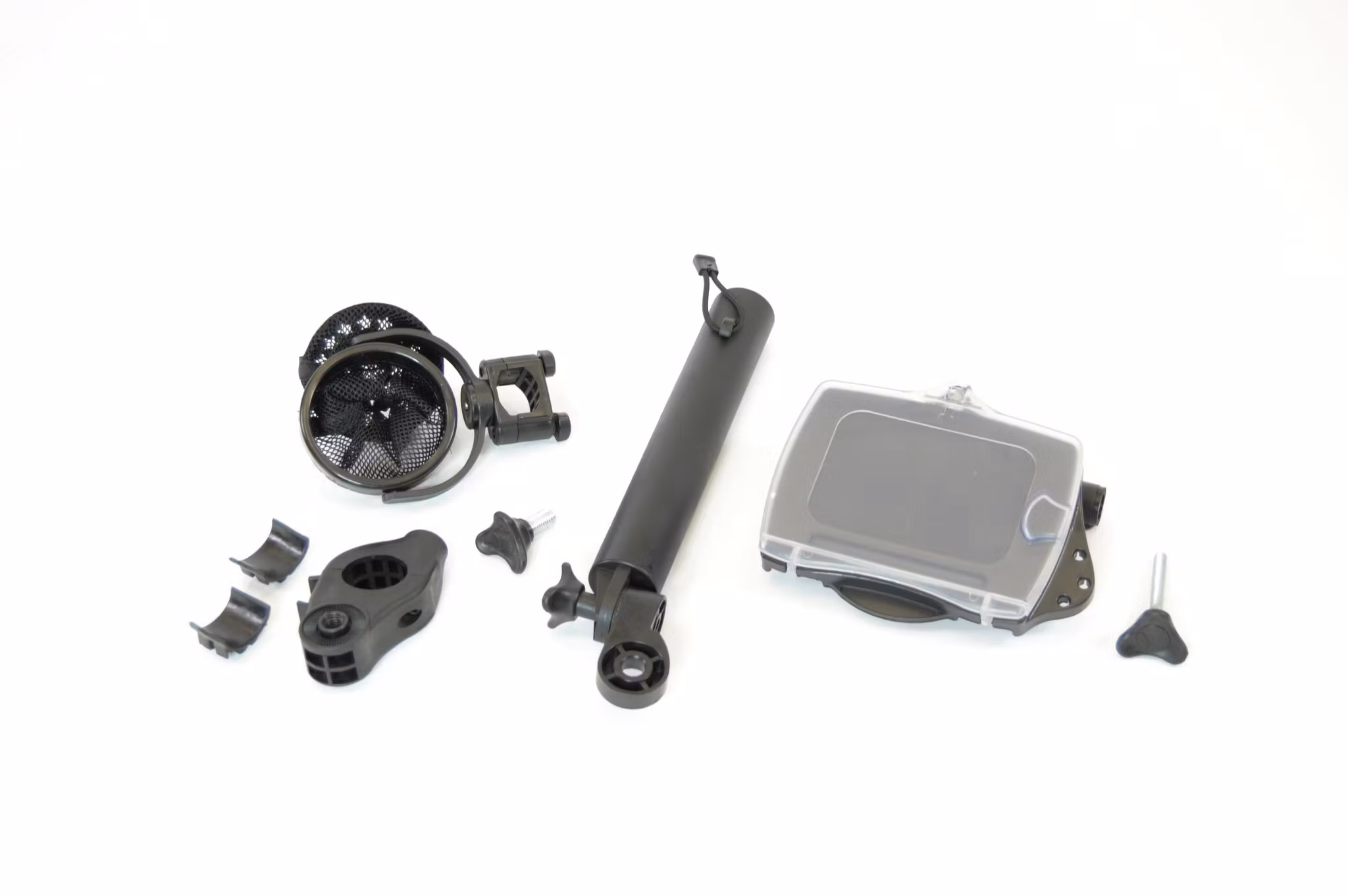 H&F Tillbehörspaket med längre paraplyhållare för elgolfvagn passar X2E, X2R, X4R och XPR