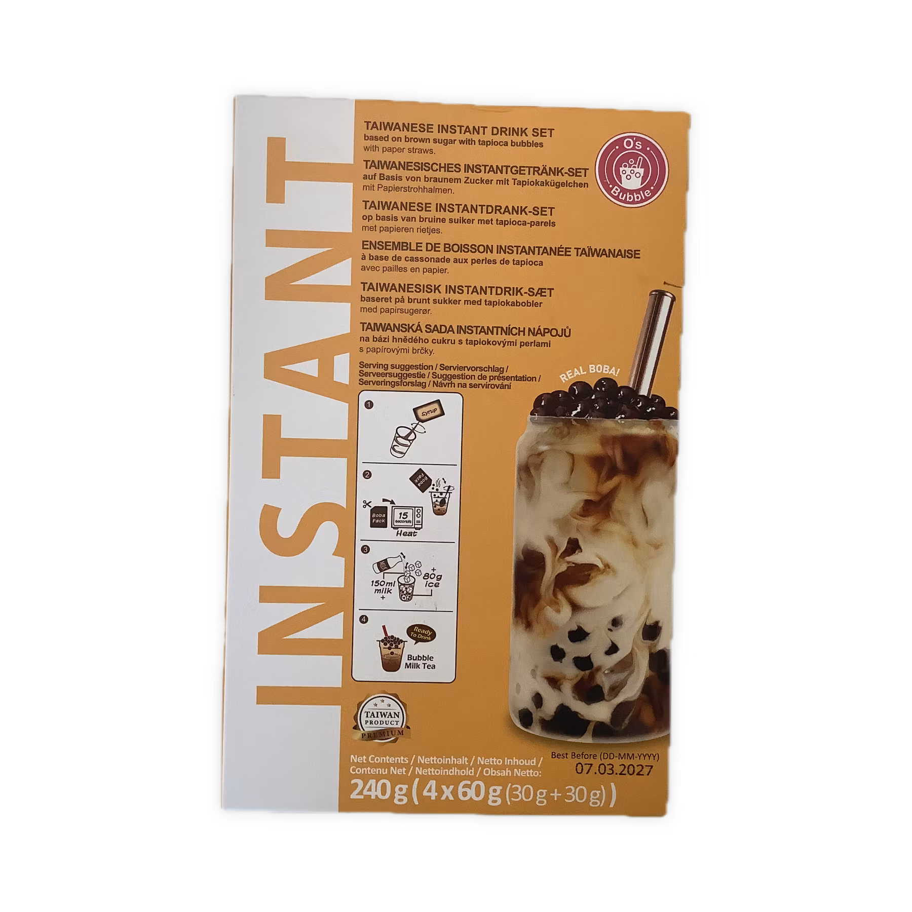 Instant marbling boba kit brown sugar 240g