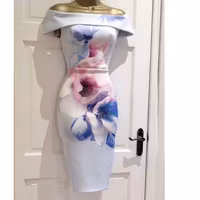 LIPSY Baby Blue Bardot Floral Pencil