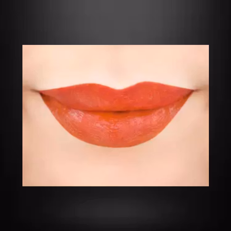 Blk lip  & Cheecj water tint orange