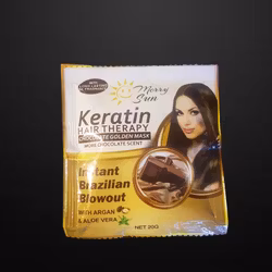 KERATIN HAIR THERAPY CHOCOLATE GOLDEN MASK 20G