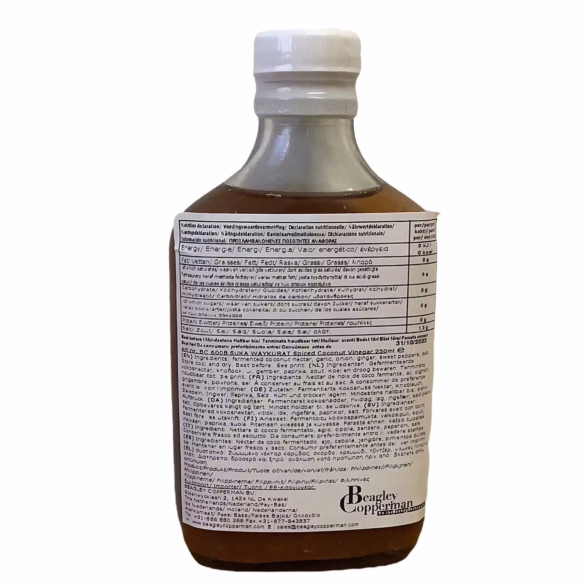 WAYKURAT Spiced Natural Coconut Vinegar 250 ML