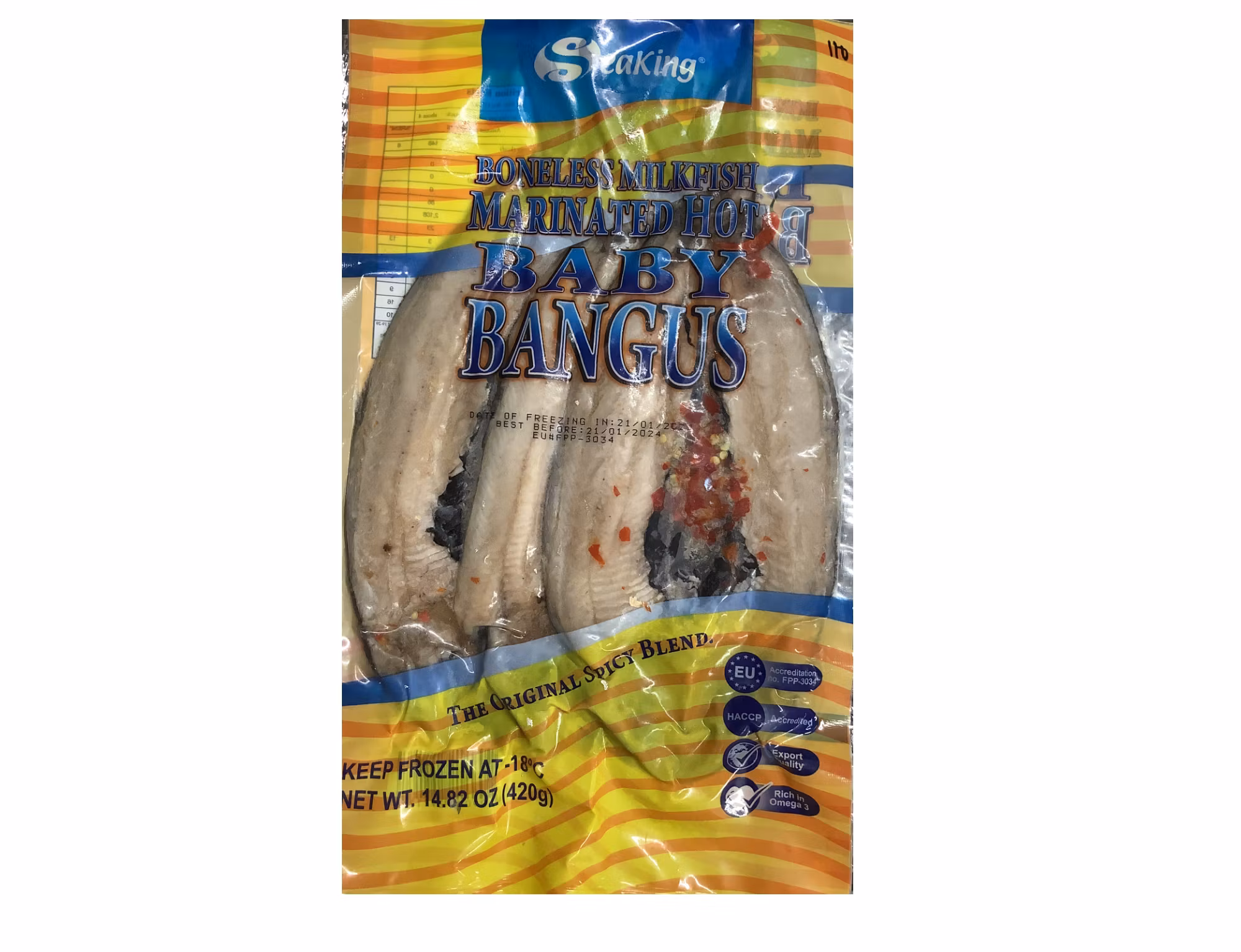 BONELESS MARINATED MILKFISH Spicy 🌶  420g (pick up only)