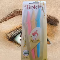 3Pcs Pro Tinkle Eyebrow Razor Trimmer Shaper, Shaver