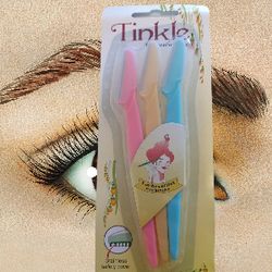3Pcs Pro Tinkle Eyebrow Razor Trimmer Shaper, Shaver